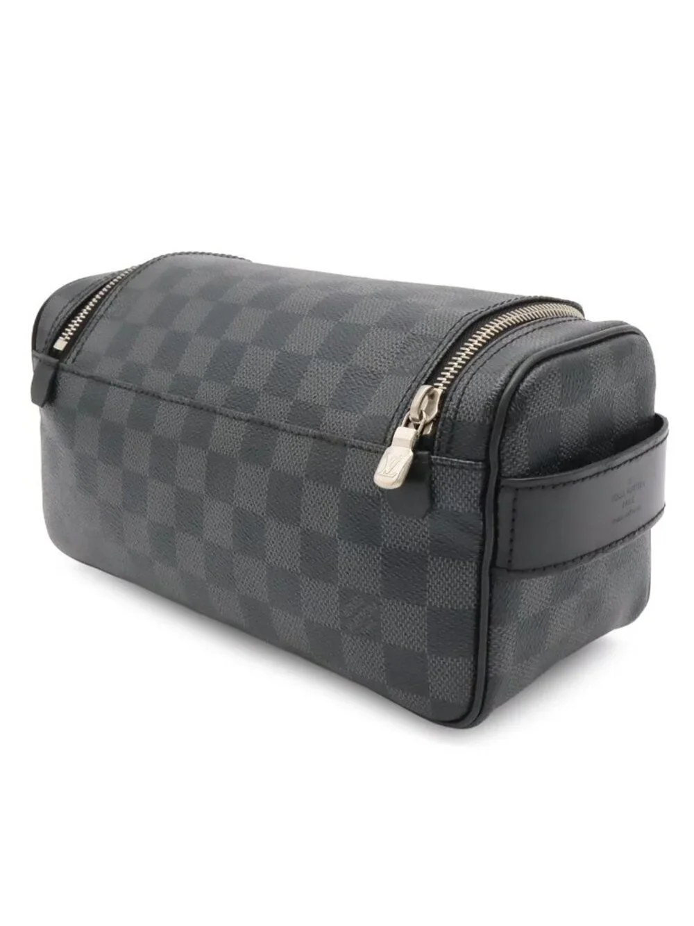 Louis Vuitton Damier Graphite Toilette Pouch Travel Clutch Handbag